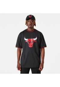 New Era - Koszulka z krótkim rękawem Chicago Bulls Mesh Logo. Kolor: czarny. Materiał: mesh. Długość rękawa: krótki rękaw. Długość: krótkie. Sport: koszykówka