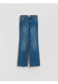 Reserved - Jeansy flare z wysokim stanem - niebieski. Stan: podwyższony. Kolor: niebieski #1