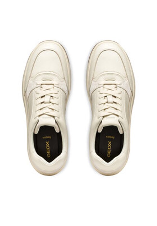 Geox Sneakersy U Sedral Court U56M5A 08522 C1056 Biały. Kolor: biały. Materiał: skóra