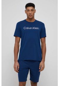 Calvin Klein Underwear szorty piżamowe męskie kolor granatowy gładka. Kolor: niebieski. Materiał: dzianina. Wzór: gładki #2