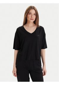 BOSS T-Shirt CP Stripe 50535723 Czarny Relaxed Fit. Kolor: czarny. Materiał: lyocell #1