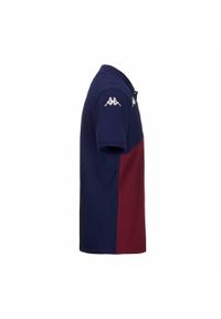 Kappa - Polo Union Bordeaux-Bègles Angatem 8 2024/25. Typ kołnierza: polo. Kolor: niebieski, wielokolorowy, brązowy