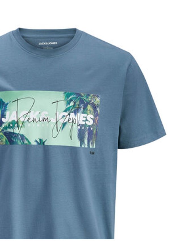 Jack & Jones T-Shirt Indiana Tee 12288112 Granatowy Regular Fit. Kolor: niebieski. Materiał: bawełna