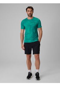 4f - 4F Koszulka treningowa regular szybkoschnąca męska - zielona M. Kolor: zielony. Materiał: materiał, włókno. Sport: fitness #2