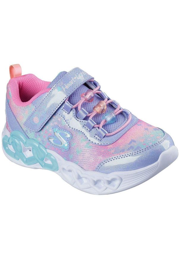 skechers - Buty sportowe dla dzieci Skechers S Lights infinite Heart Ligh. Okazja: na co dzień. Kolor: fioletowy. Materiał: materiał, syntetyk