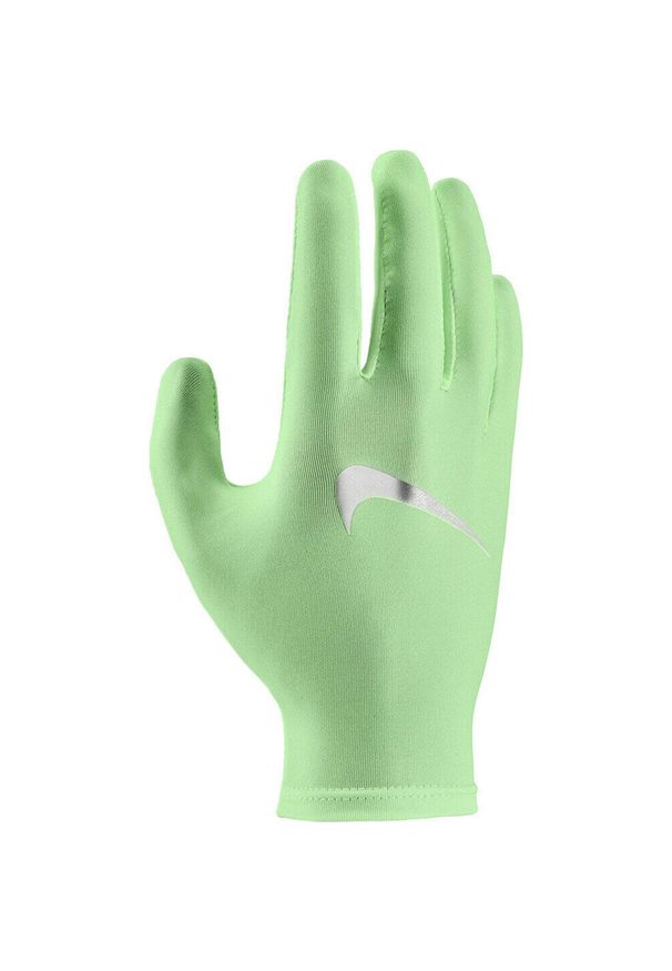 Rękawiczki do biegania uniseks Nike Dri-Fit. Kolor: zielony. Technologia: Dri-Fit (Nike). Sport: turystyka piesza
