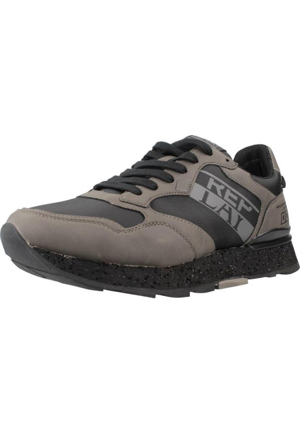 Replay - Kapcie REPLAY RS680089S Szary. Kolor: szary. Materiał: syntetyk, tkanina. Sport: turystyka piesza
