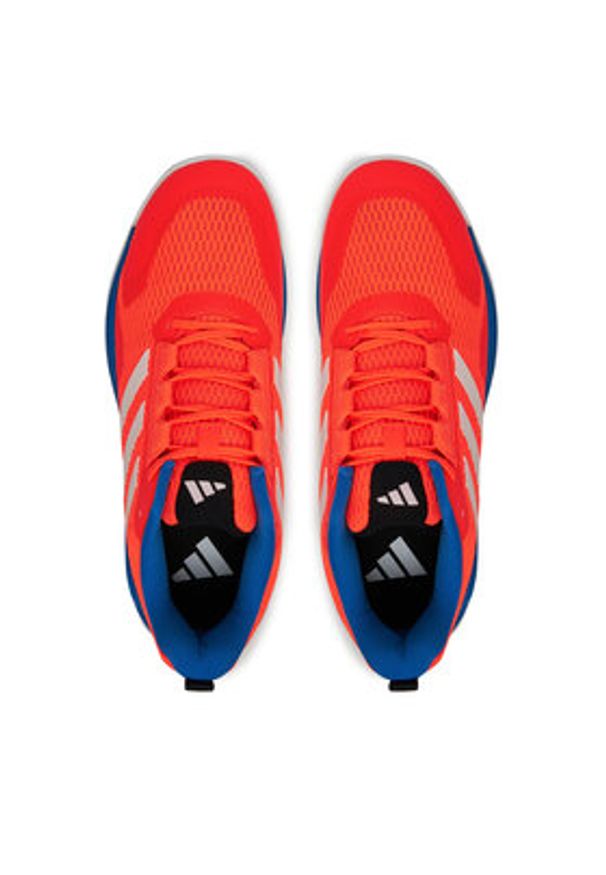 Adidas - adidas Buty halowe Novaflight 2 Indoor JP7272 Pomarańczowy. Kolor: pomarańczowy. Materiał: materiał