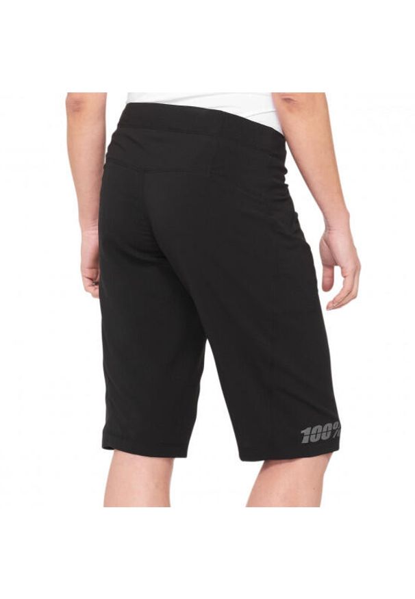 Szorty rowerowe damskie 100% Ridecamp Short. Kolor: czarny