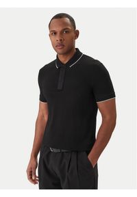 Armani Exchange Polo XM001285 AF10366 UC001 Czarny Slim Fit. Typ kołnierza: polo. Kolor: czarny. Materiał: bawełna #1
