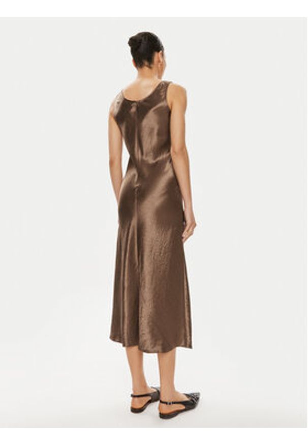 Max Mara Leisure Sukienka codzienna Talete 2416221078 Brązowy Regular Fit. Okazja: na co dzień. Kolor: brązowy. Materiał: wiskoza. Typ sukienki: proste. Styl: casual