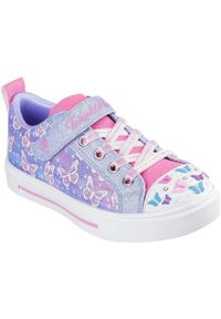 skechers - Adidasy Skechers Twinkle Sparks - Omb, Dzieci. Okazja: na uczelnię. Kolor: fioletowy. Materiał: syntetyk, materiał. Model: Skechers Sport. Sport: joga i pilates