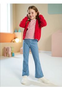 Sinsay - Spodnie flare - niebieski. Kolor: niebieski #1