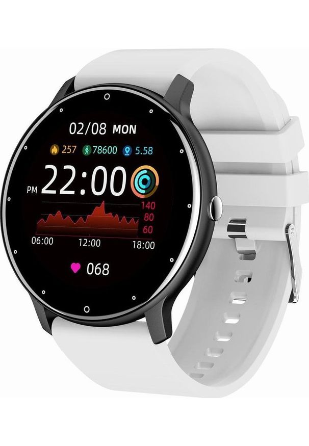 Smartwatch Gravity Zegarek SMARTWATCH - ASPERIA - GT1-11 biały- pełny dotyk. Rodzaj zegarka: smartwatch. Kolor: biały