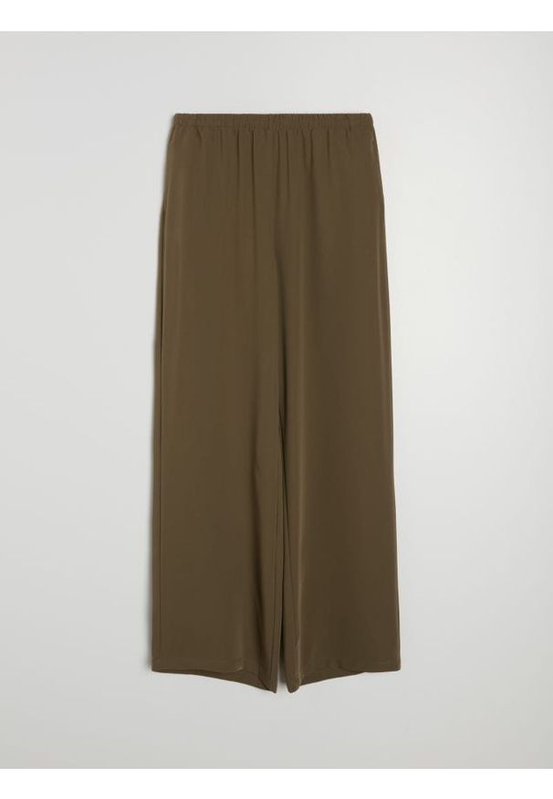 Sinsay - Spodnie palazzo - brązowy. Kolor: brązowy