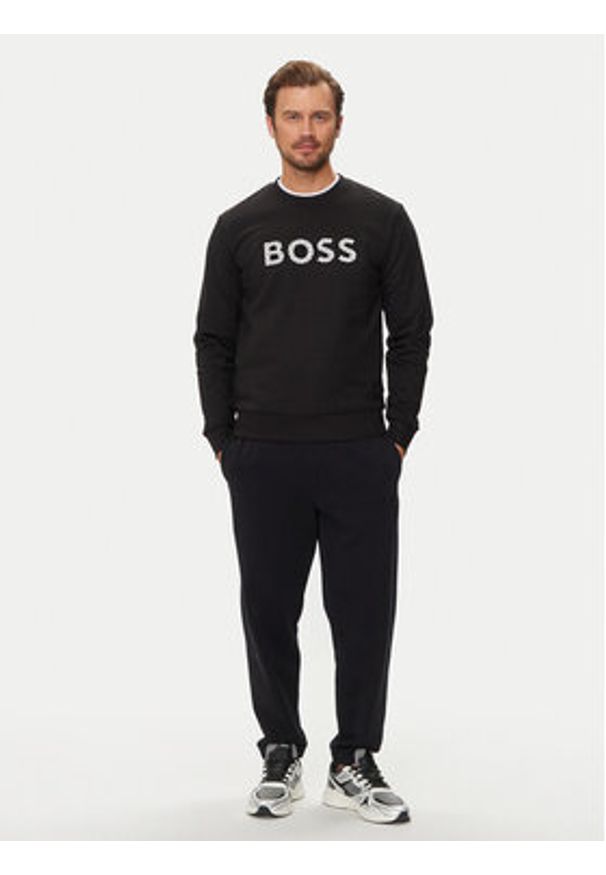 BOSS - Boss Bluza C-Soleri 04 50521117 Czarny Relaxed Fit. Kolor: czarny. Materiał: bawełna