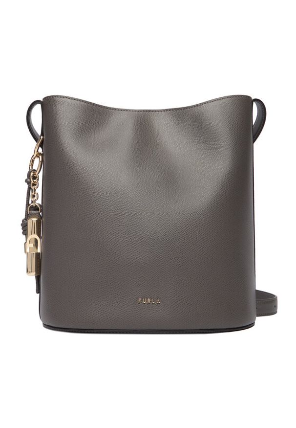 Furla Torebka Roxie S WB01875 ARE000 CN 4283S Szary. Kolor: szary. Materiał: skórzane