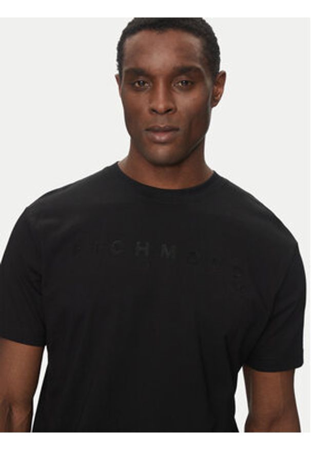 Richmond X T-Shirt UMP25009TS Czarny Regular Fit. Kolor: czarny. Materiał: bawełna