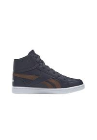 Buty do chodzenia dla dzieci Reebok Royal Prime Mid. Wysokość cholewki: za kostkę. Zapięcie: sznurówki. Kolor: szary. Materiał: materiał. Szerokość cholewki: normalna. Model: Reebok Royal. Sport: turystyka piesza