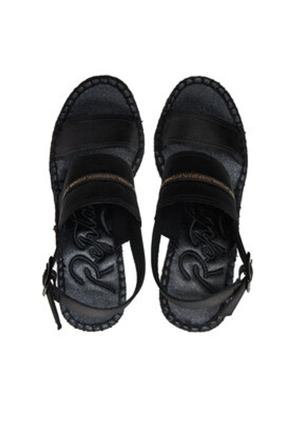 Replay - REPLAY Espadryle GWP4G.000.C0025T Czarny. Kolor: czarny. Materiał: materiał