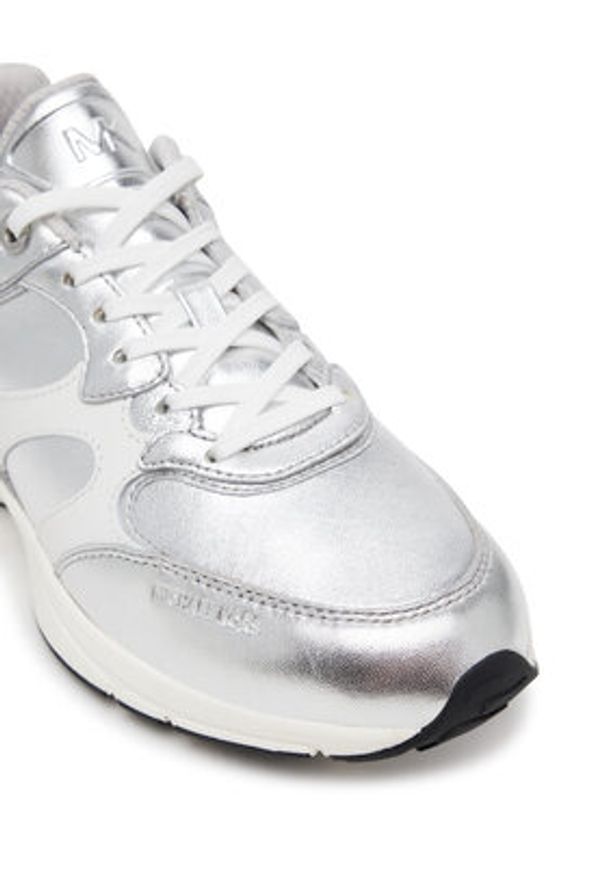 MICHAEL Michael Kors Sneakersy Riley 43S5RLFS1M Srebrny. Kolor: srebrny. Materiał: skóra