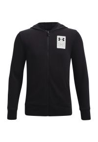 Bluza z kapturem Under Armour Rival Terry, Dzieci. Typ kołnierza: kaptur. Kolor: czarny. Materiał: bawełna, materiał