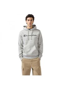Bluza męska z kapturem treningowa Champion Hooded Sweatshirt szara. Typ kołnierza: kaptur. Kolor: szary #2