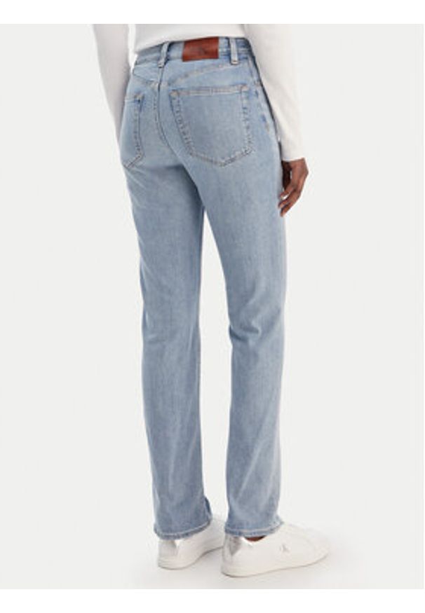 Calvin Klein Jeans Jeansy LV047E612G Niebieski Straight Fit. Kolor: niebieski