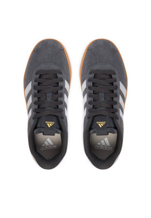 Adidas - adidas Sneakersy Vl Court 3.0 IH6514 Szary. Kolor: szary. Materiał: skóra, zamsz