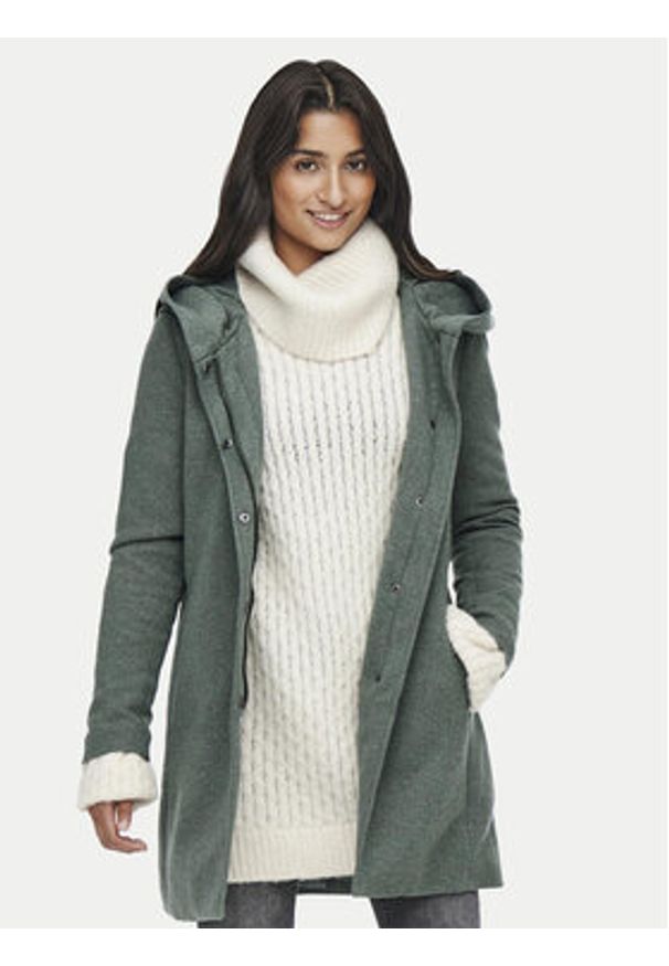 only - ONLY Płaszcz przejściowy Sedona 15142911 Zielony Regular Fit. Kolor: zielony. Materiał: syntetyk