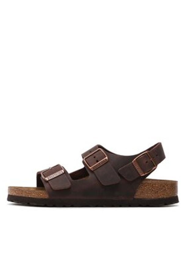 Birkenstock Sandały Milano 34873 Brązowy. Kolor: brązowy. Materiał: skóra