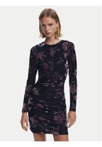 Desigual Sukienka koktajlowa Medora 25WWVK27 Czarny Slim Fit. Kolor: czarny. Materiał: syntetyk. Styl: wizytowy #1