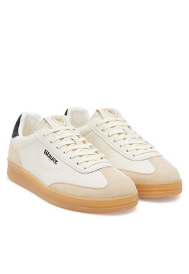 Blauer Sneakersy S5GRANT03/LES Beżowy. Kolor: beżowy. Materiał: zamsz, skóra