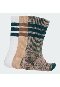 Adidas - Skarpety Stonewash Crew 3 Pairs. Kolor: zielony, beżowy, biały, wielokolorowy. Materiał: materiał. Sport: fitness #2