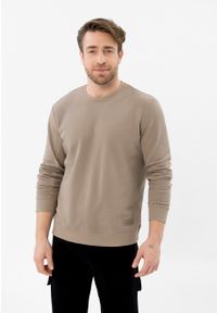 Volcano - Bluza ze strukturą B-BARRY. Okazja: na co dzień. Materiał: dzianina, materiał, dresówka, bawełna, skóra, wiskoza. Styl: casual, klasyczny #1