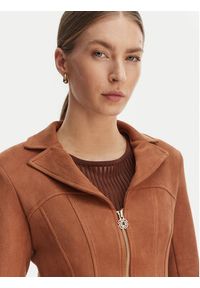 Rinascimento Kurtka z imitacji skóry CFC0127914003 Brązowy Slim Fit. Kolor: brązowy. Materiał: skóra #2