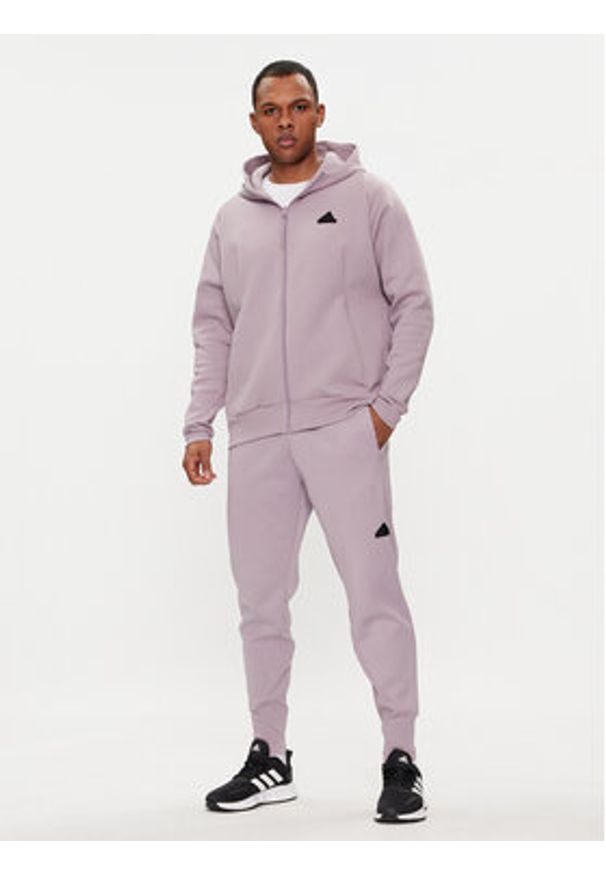 Adidas - adidas Spodnie dresowe Z.N.E. Winterized IR5245 Fioletowy Regular Fit. Kolor: fioletowy. Materiał: syntetyk