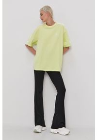 adidas Originals T-shirt H37810 damski. Kolor: żółty. Materiał: dzianina. Wzór: gładki #2