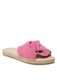 Manebi Espadryle Sandals With Knot R 1.0 JK Różowy. Kolor: różowy. Materiał: zamsz, skóra