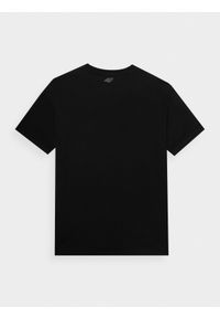 4f - T-shirt oversize z nadrukiem męski. Kolor: czarny. Materiał: bawełna. Wzór: nadruk #2
