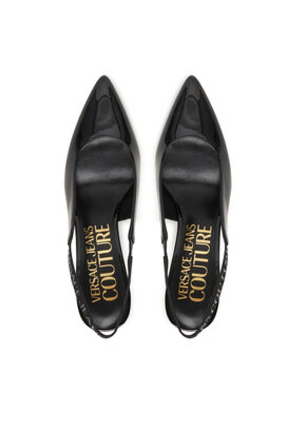 Versace Jeans Couture Szpilki 80VA3S52 ZS859 899 Czarny. Kolor: czarny. Materiał: skóra. Obcas: na szpilce