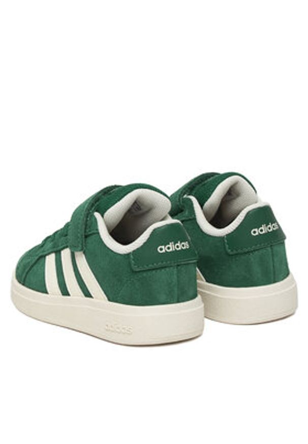 Adidas - adidas Sneakersy Grand Court 2.0 JR0776 Zielony. Kolor: zielony. Materiał: skóra, zamsz