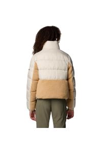 columbia - Kurtka ocieplana damska Columbia Leadbetter Point II Sherpa Hybrid. Kolor: biały, wielokolorowy, beżowy. Sezon: zima. Sport: narciarstwo