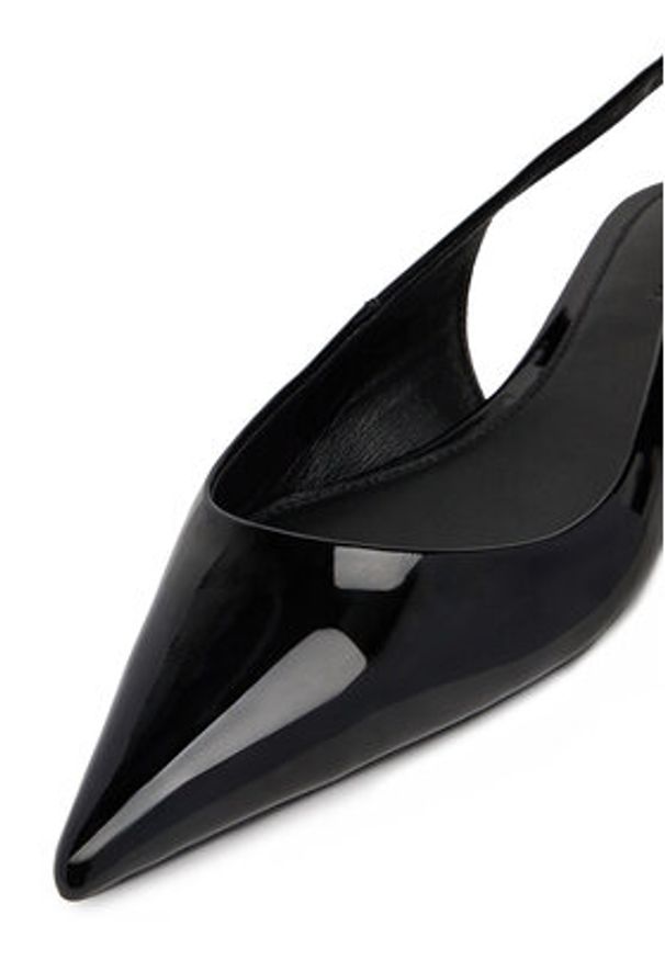 Gino Rossi - GINO ROSSI Baleriny VICI-V1895-105-2 Czarny. Kolor: czarny. Materiał: lakier, skóra