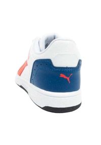 Puma - Dziecięce/Kids Rebound Joy Ekologiczne Skórzane Buty Treningowe. Kolor: biały. Sport: turystyka piesza