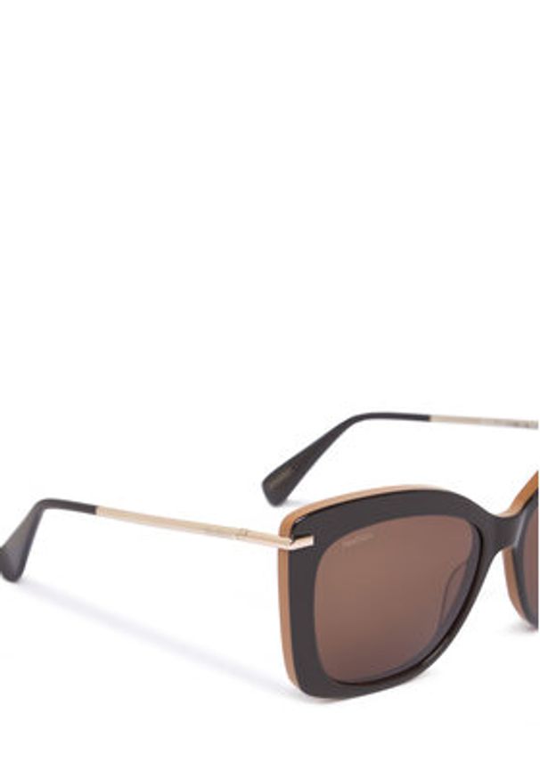 Max Mara Okulary przeciwsłoneczne MM0101 50E Brązowy. Kolor: brązowy. Materiał: syntetyk
