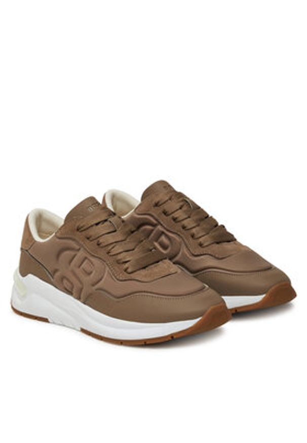 BOSS Sneakersy Skylar 50547983 Brązowy. Kolor: brązowy. Materiał: materiał