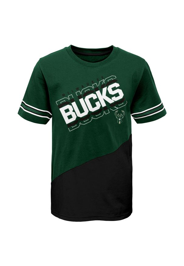 OUTERSTUFF - Koszulka dziecięca Outerstuff Milwaukee Bucks. Kolor: wielokolorowy, czarny, zielony. Sport: koszykówka