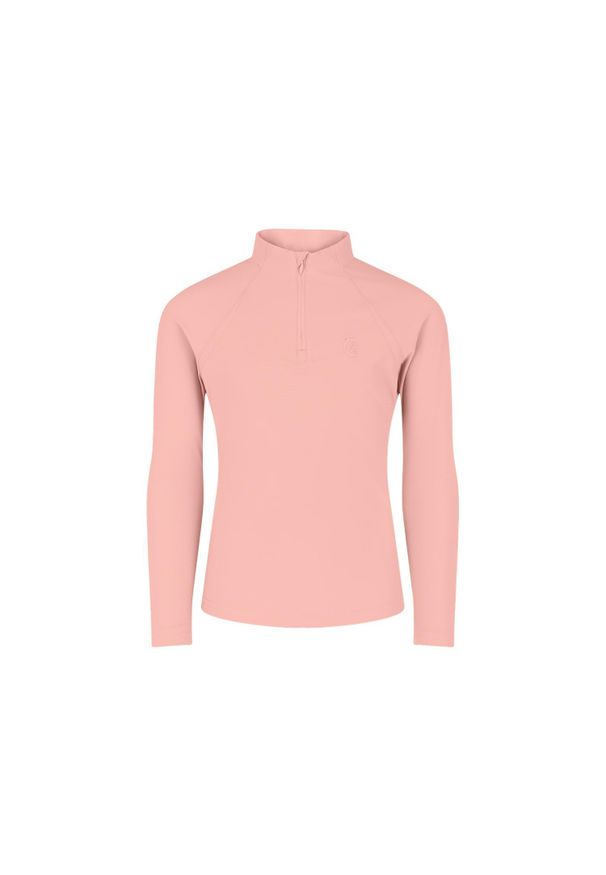 KENTUCKY HORSEWEAR - Dziewczęca koszulka polo z długim rękawem do jazdy konnej Kentucky Madrid. Typ kołnierza: polo. Kolor: różowy. Długość rękawa: długi rękaw. Długość: długie. Styl: młodzieżowy