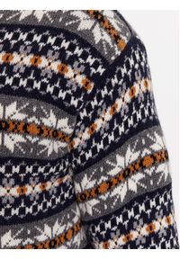 United Colors of Benetton - United Colors Of Benetton Sweter 1344K105Y Granatowy Regular Fit. Kolor: niebieski. Materiał: wełna #3